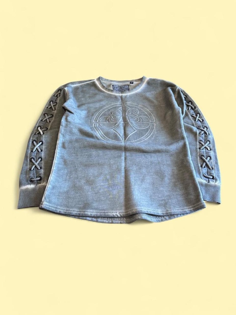 Affliction Black Premium Faded Olive Green Sweatshirt Women’s Size S